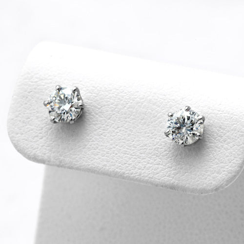 Diamond earrings | EP03827<br>(0.514ct/F/SI2/VG, 0.510ct/F/SI2/VG)