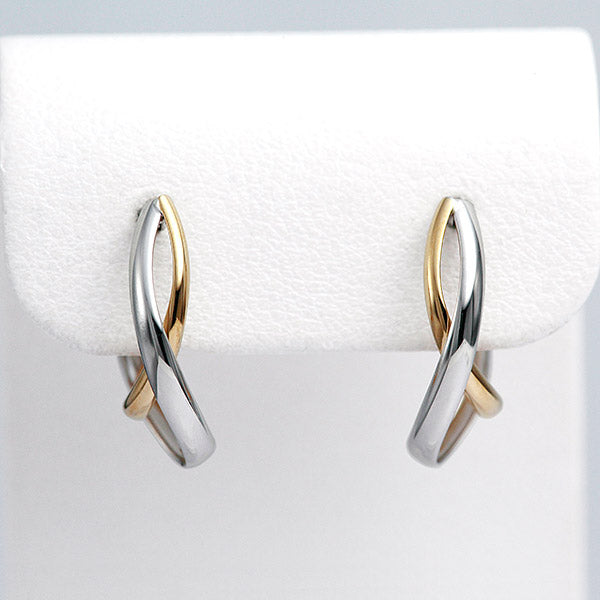 Yellow Gold x White Gold Earrings ｜ EP03334