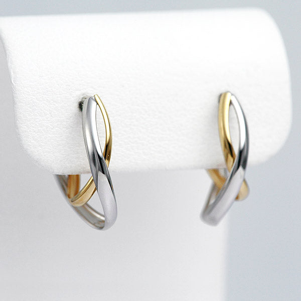イエローゴールド×ホワイトゴールド ピアス ｜ EP03334 – 大阪心斎橋