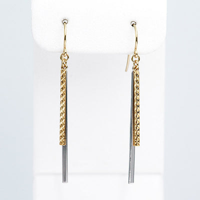 Yellow Gold x White Gold Earrings ｜ EP03340