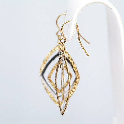 Yellow Gold x White Gold Earrings ｜ EP03345
