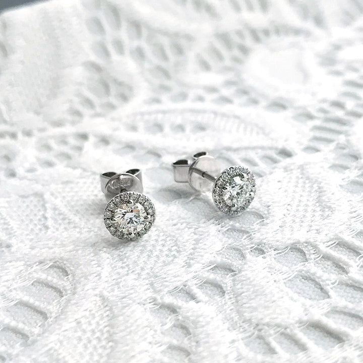 Diamond earrings ｜ EP03587<br>(0.345ct/E/SI1/VG, 0.325ct/E/SI1/VG)