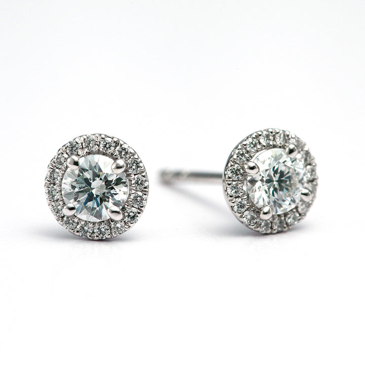 Diamond earrings ｜ EP03587<br>(0.345ct/E/SI1/VG, 0.325ct/E/SI1/VG)