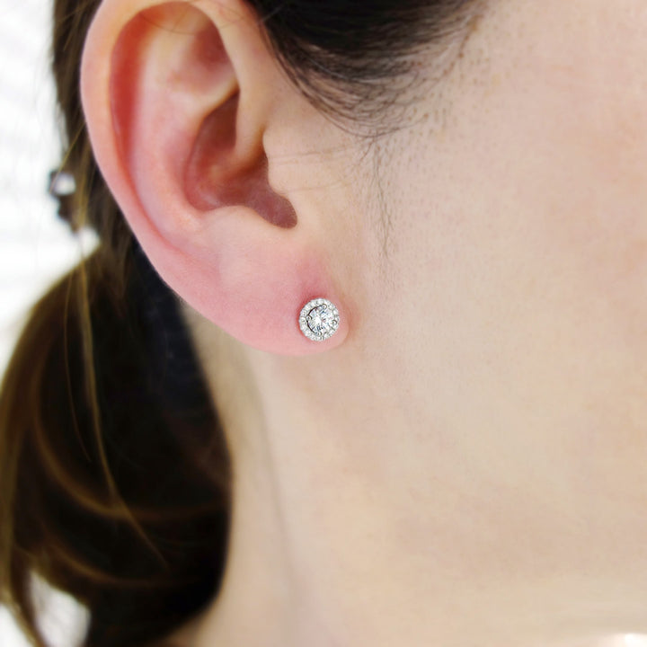 Diamond earrings ｜ EP03587<br>(0.345ct/E/SI1/VG, 0.325ct/E/SI1/VG)