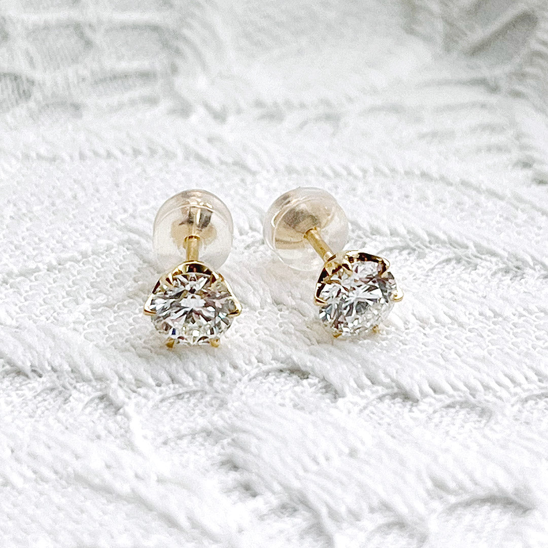 Diamond earrings | EP03392<br>(0.566ct/G/SI2/EX H&C, 0.576ct/G/SI2/EX H&C)