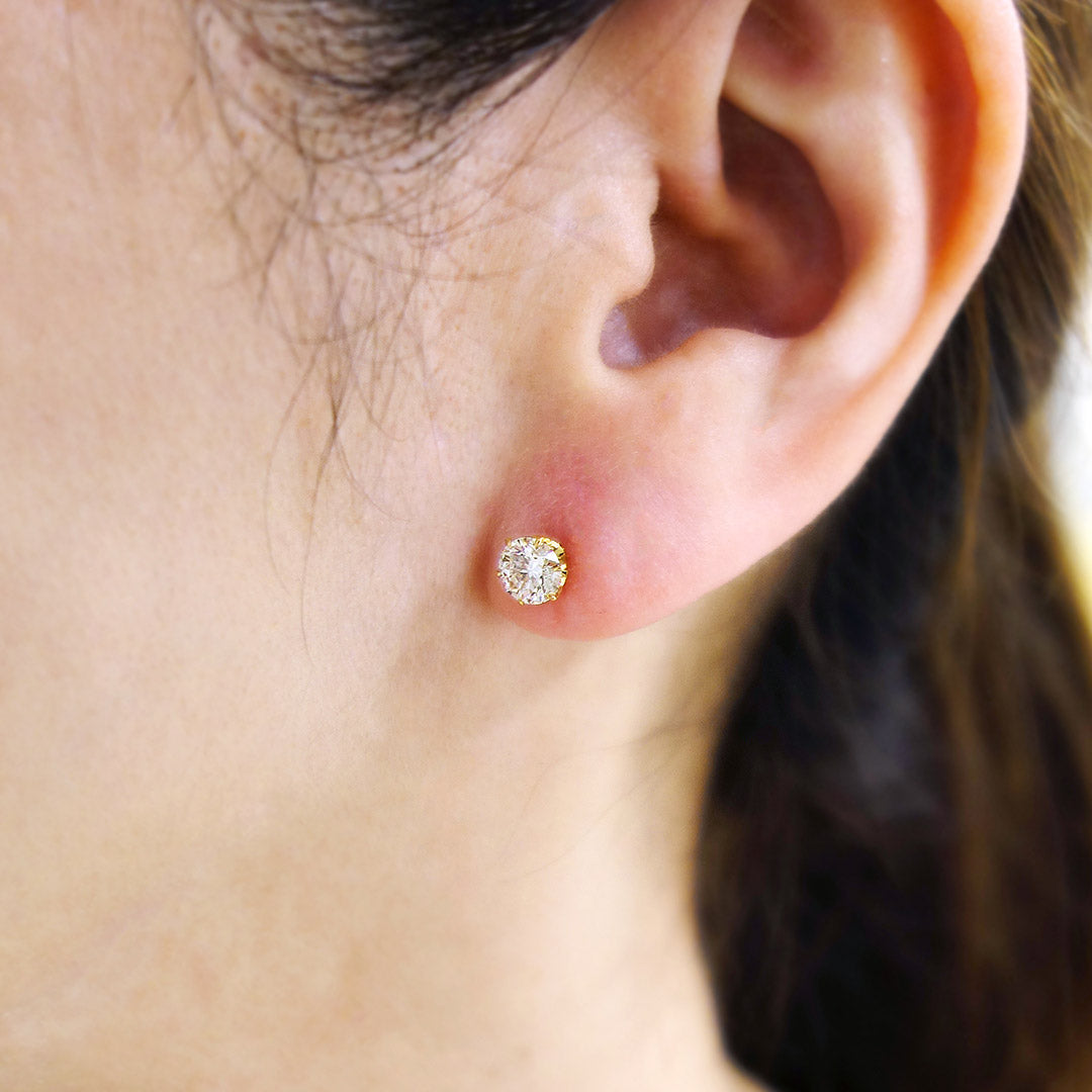Diamond earrings | EP03392<br>(0.566ct/G/SI2/EX H&C, 0.576ct/G/SI2/EX H&C)