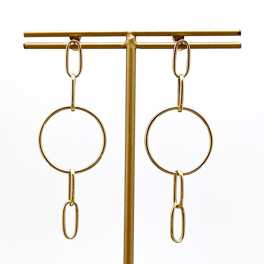 <tc>Yellow Gold Earrings ｜ EP03435</tc>