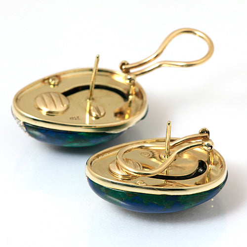 アジュラマラカイト ピアス｜ EX02845