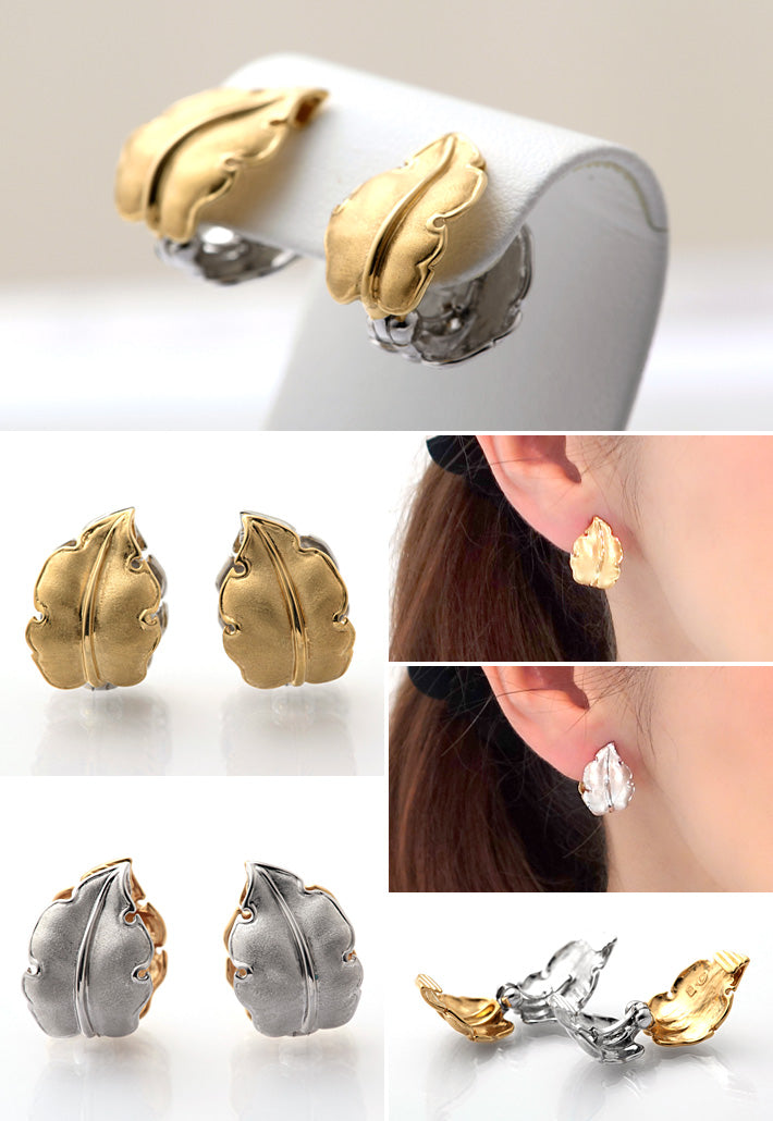 イエローゴールド×ホワイトゴールド イヤリング ｜ EX04190