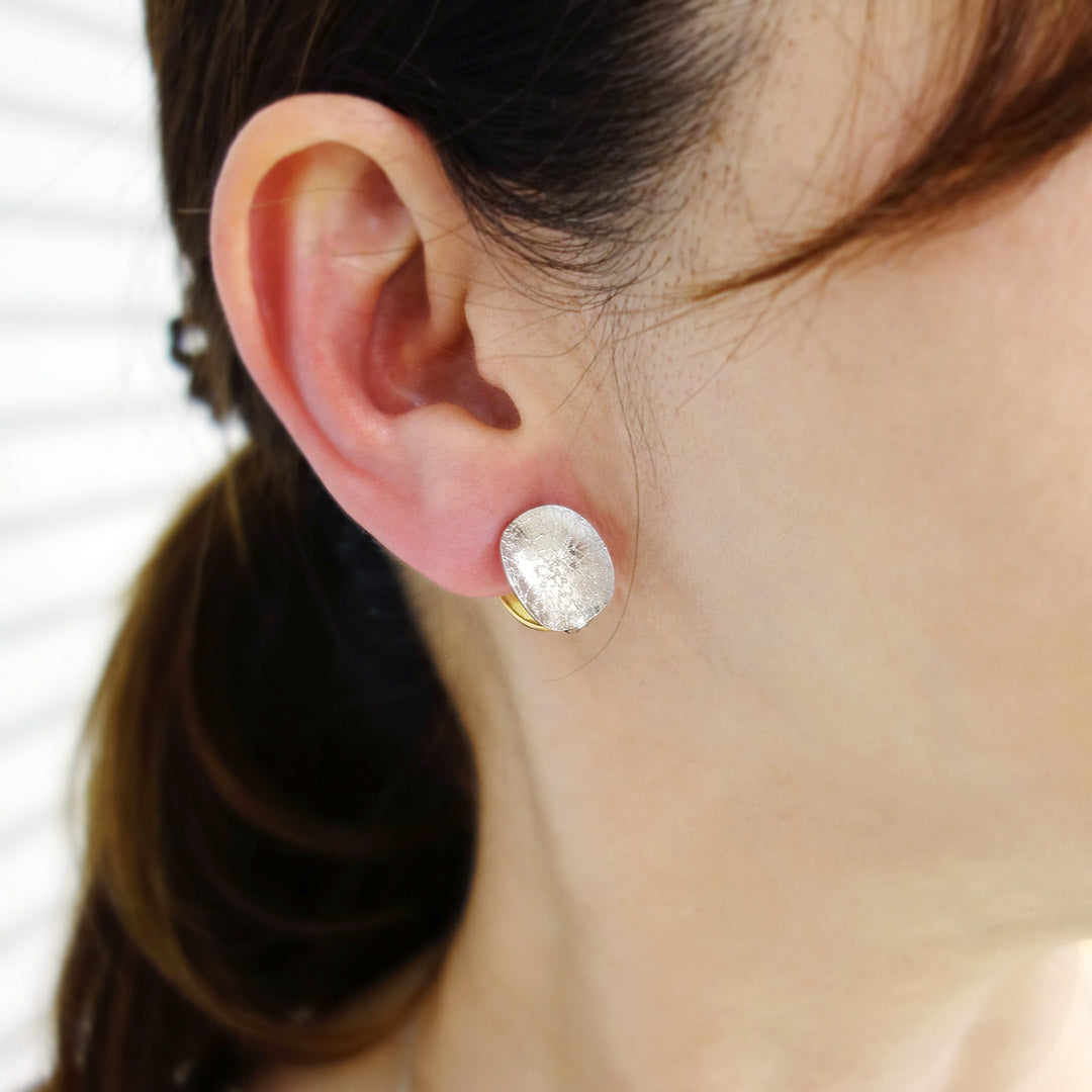 Yellow Gold x White Gold Earrings ｜ EX04317