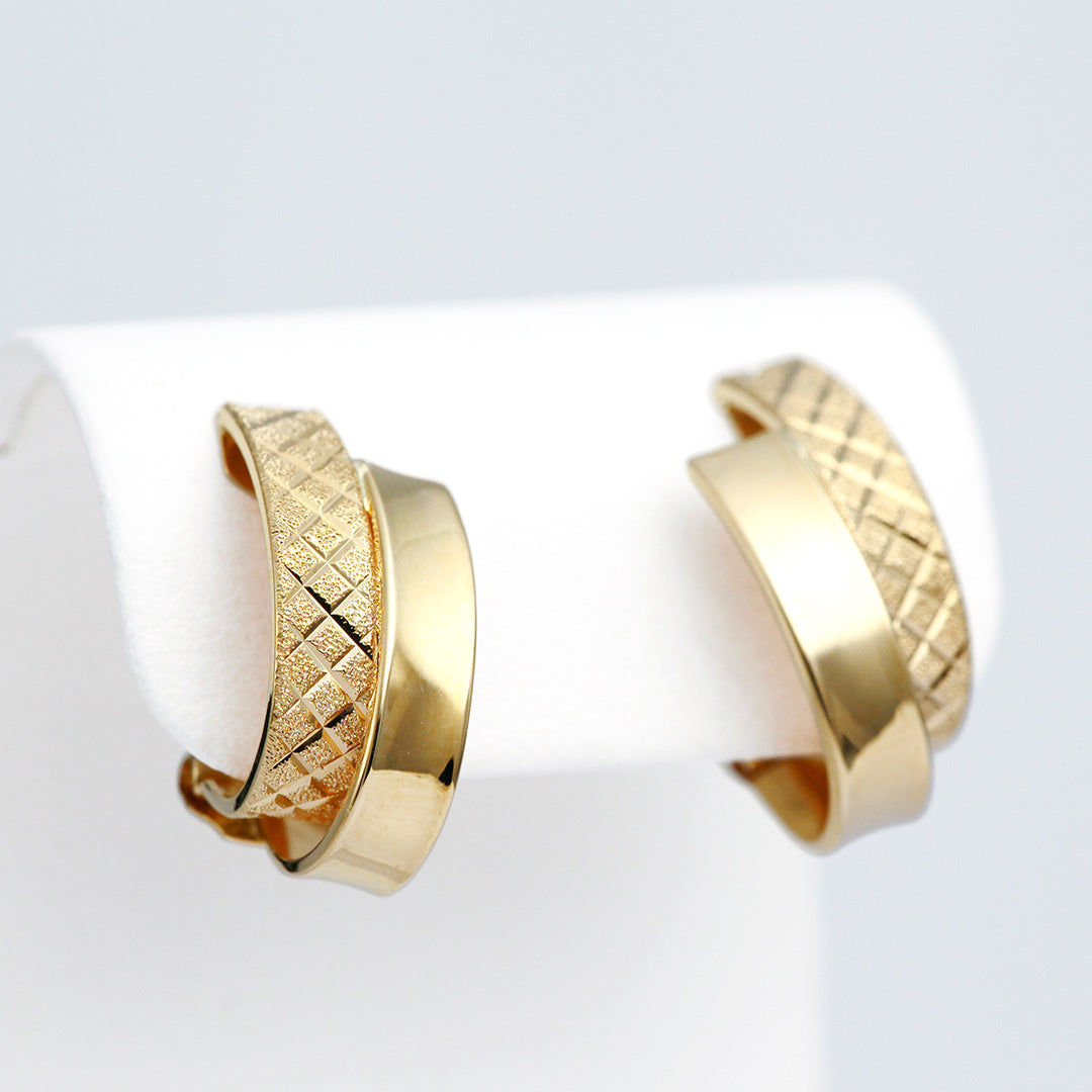 Yellow Gold Earrings ｜ EX04328