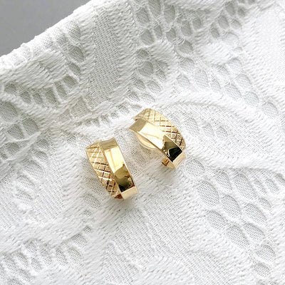 Yellow Gold Earrings ｜ EX04328