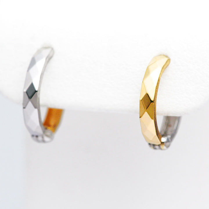 イエローゴールド×ホワイトゴールド ピアリング ｜ EX04341