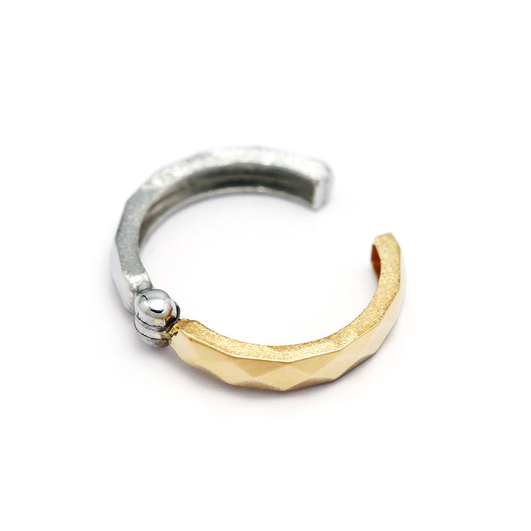 イエローゴールド×ホワイトゴールド ピアリング ｜ EX04341