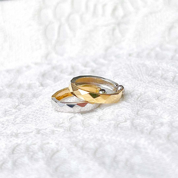 イエローゴールド×ホワイトゴールド ピアリング ｜ EX04341