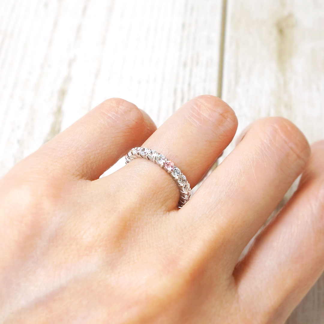 Full eternity ring (pink diamond) | GD00054-PD1