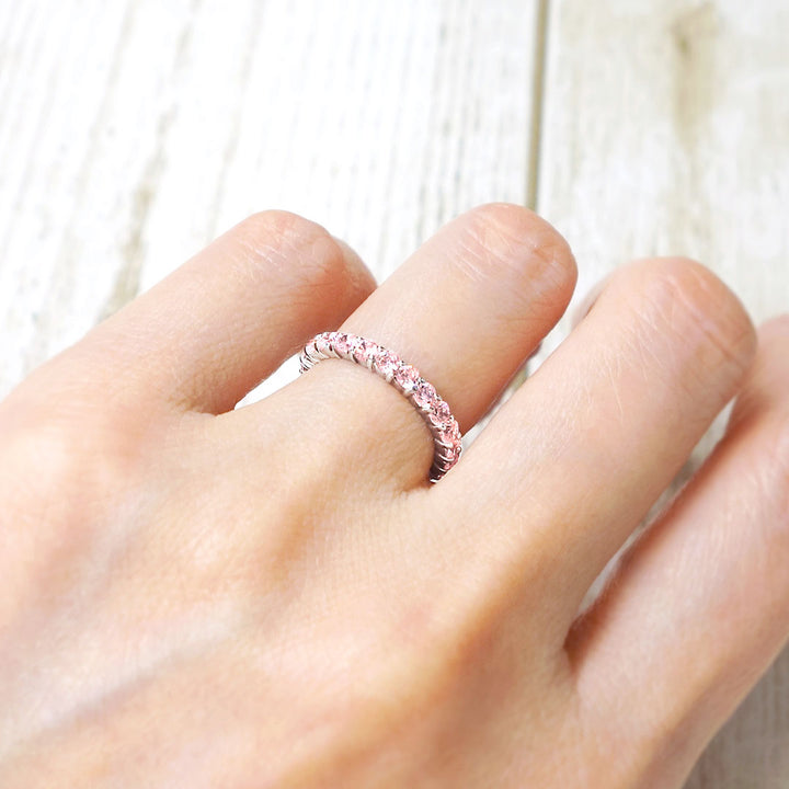 Full eternity ring (pink diamond) | GD00054-PD23