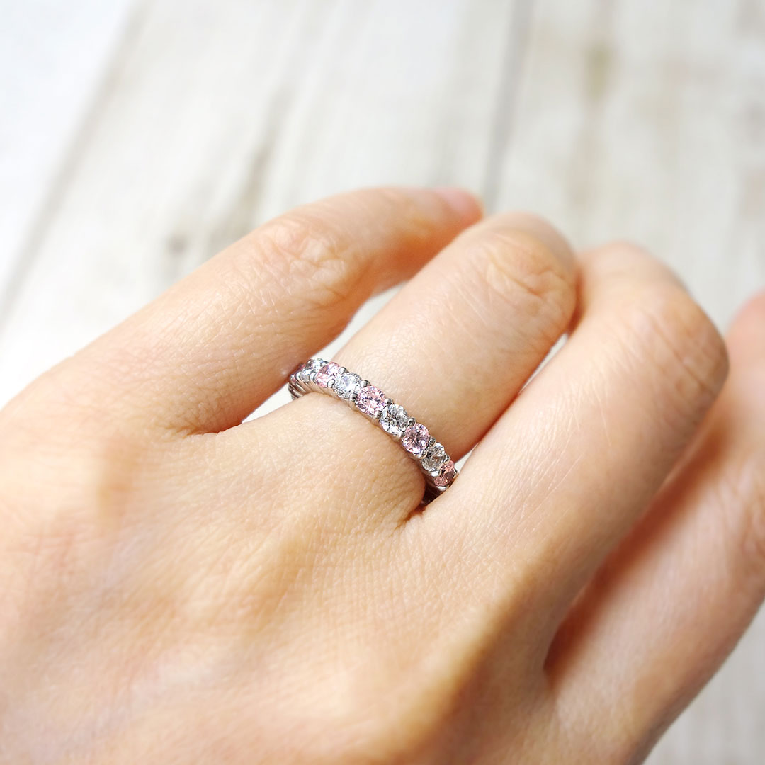 Full eternity ring (pink diamond) | GD00054-PD5