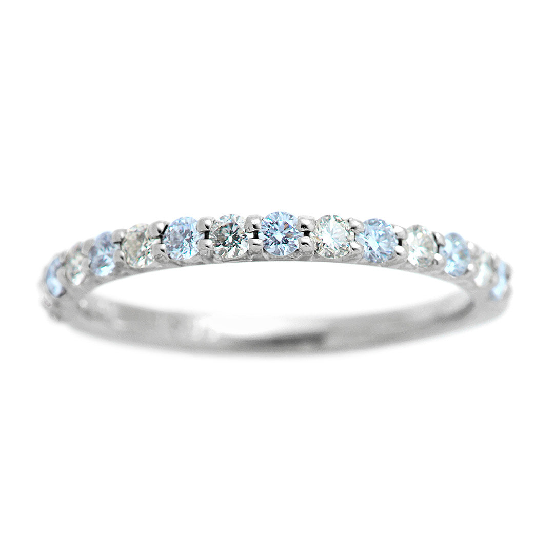 Half Eternity Ring (Blue Diamond) | HD02155B-IB7