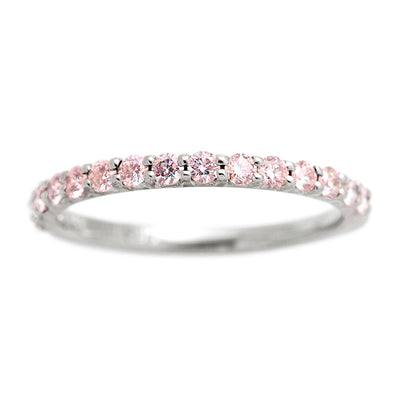 Half Eternity Ring (Pink Diamond) | HD02155B-PD15