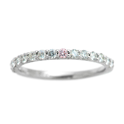 Half Eternity Ring (Pink Diamond) | HD02155B-PD1