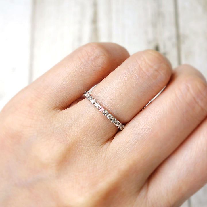 Half eternity ring (pink diamond) ｜ HD02155B-PD1