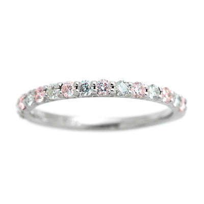 Half Eternity Ring (Pink Diamond) | HD02155B-PD7