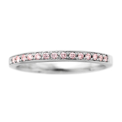 Half Eternity Ring (Pink Diamond) | HD02512SA-PD15