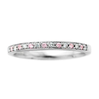 Half Eternity Ring (Pink Diamond) | HD02512SA-PD7