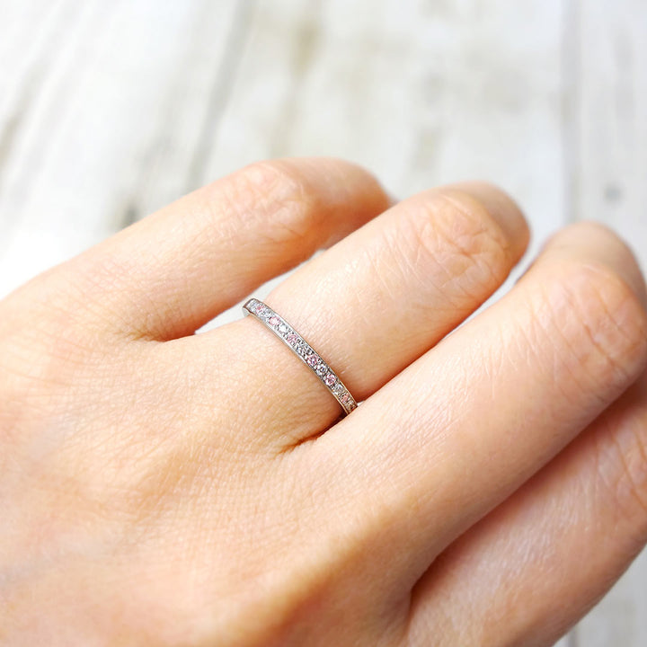 Half eternity ring (pink diamond) ｜ HD02512SA-PD7