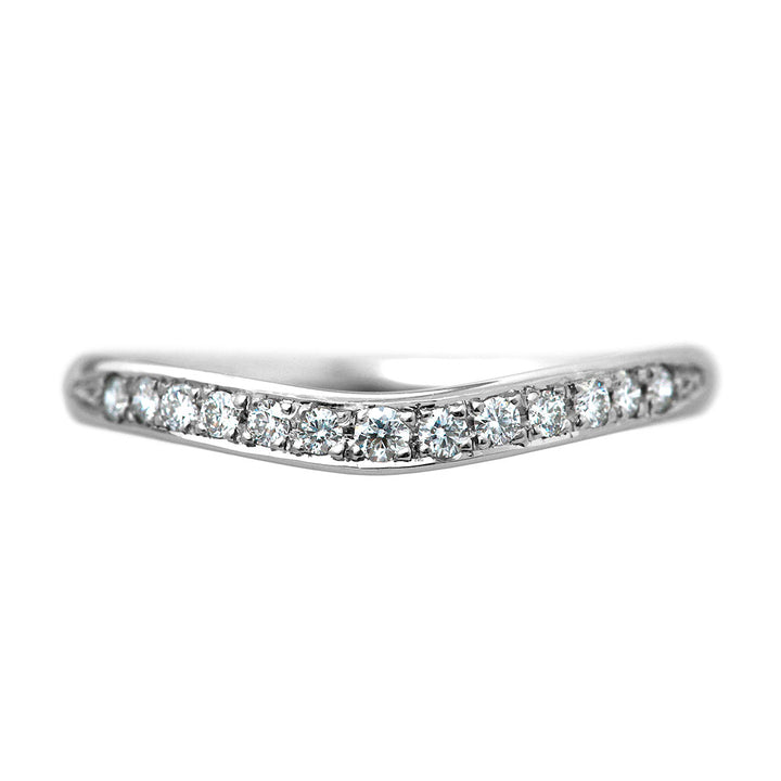 箱無し価格　 NOJESS 7号　ダイヤハーフエタニティリング ハーフ エタニティリング レール留 ダイヤ 0.3ct 18金 ゴールド