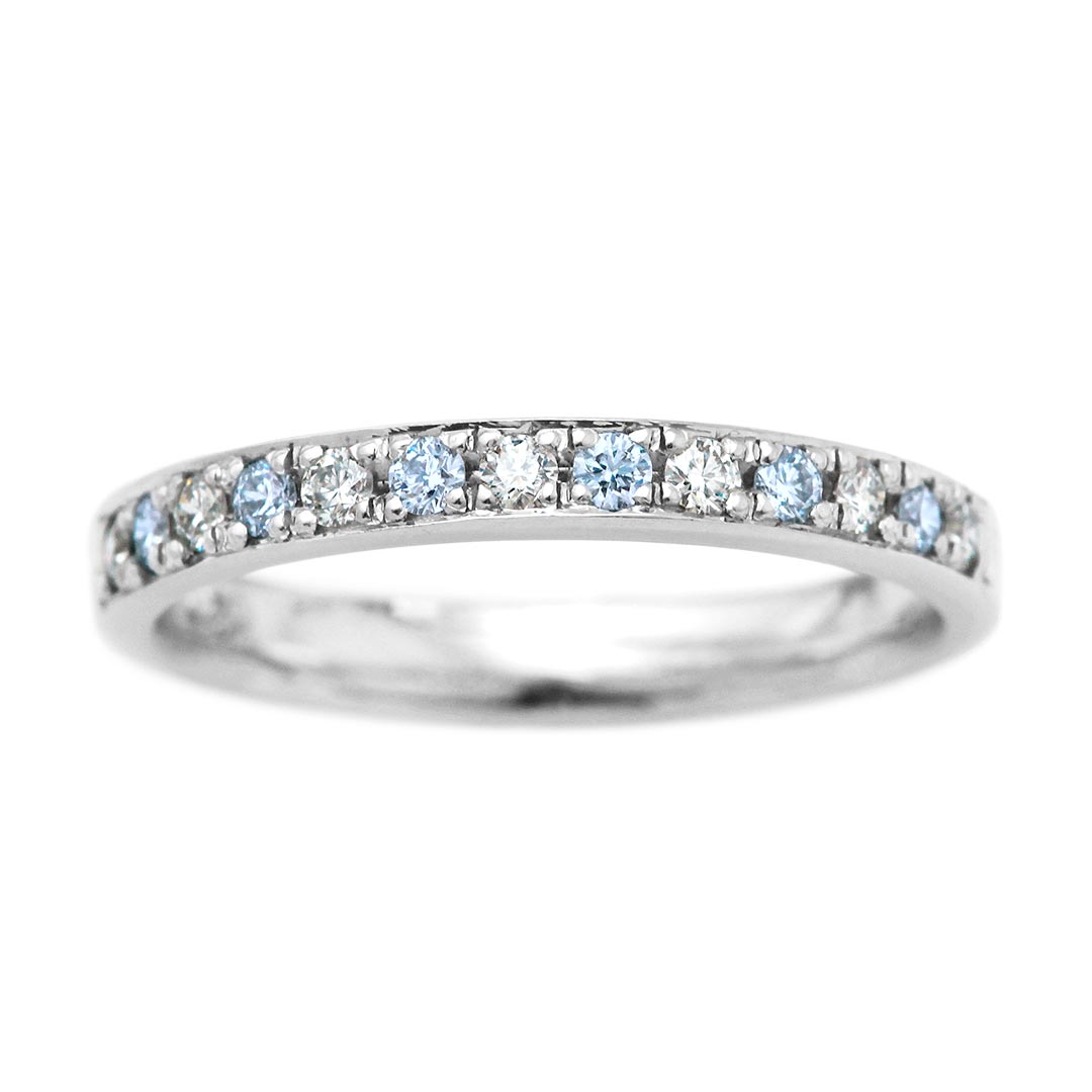 Half eternity ring (blue diamond) | KD00117-IB6