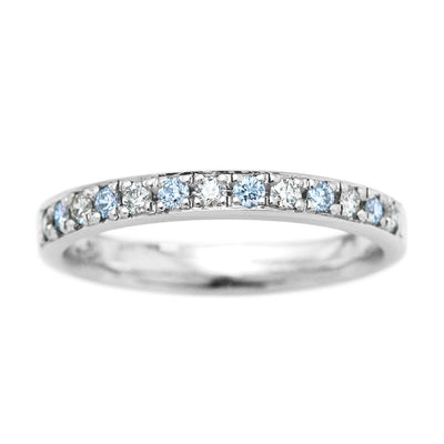 Half eternity ring (blue diamond) | KD00117-IB6