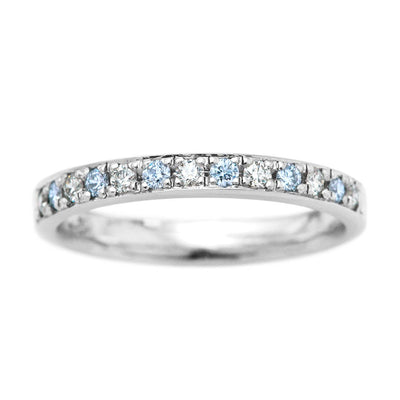 Half Eternity Ring (Blue Diamond) | KD00117-IB6