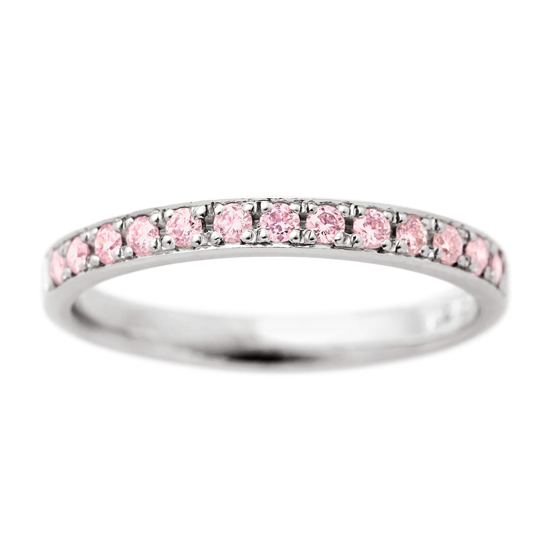 Half Eternity Ring (Pink Diamond) | KD00117-PD13