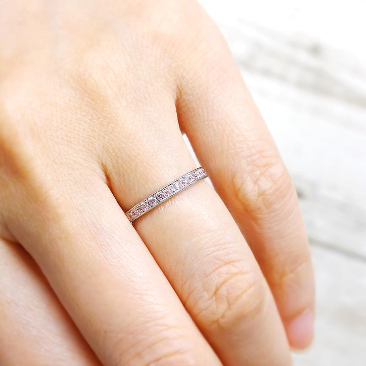 Half eternity ring (pink diamond) ｜ KD00117-PD13