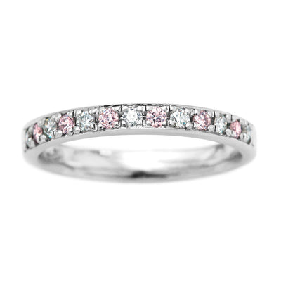 Half Eternity Ring (Pink Diamond) | KD00117-PD6