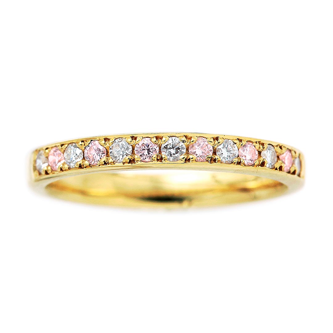 Half Eternity Ring (Pink Diamond) | KDK0117-PD6