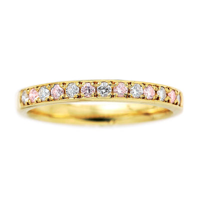 Half Eternity Ring (Pink Diamond) | KDK0117-PD6