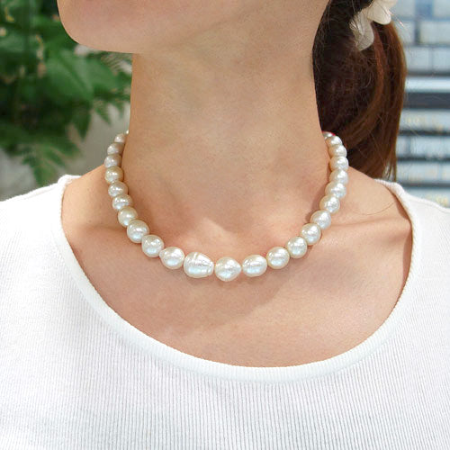 <tc>South Sea Pearl Necklace ｜ 9.1～12.3mm ｜ NJ02663</tc>