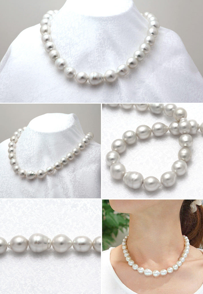 <tc>South Sea Pearl Necklace ｜ 9.1～12.3mm ｜ NJ02663</tc>