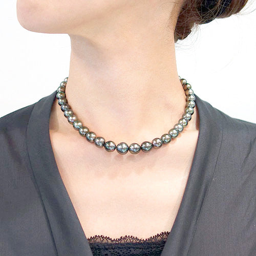 <tc>Tahitian South Sea Black Pearl Necklace ｜ NJ03275</tc>