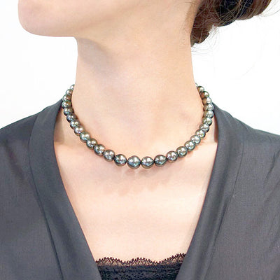 <tc>Tahitian South Sea Black Pearl Necklace ｜ NJ03275</tc>
