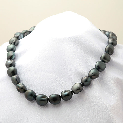 Tahitian Black Pearl Necklace | NJ03691