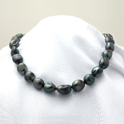 <tc>Tahitian South Sea Black Pearl Necklace ｜ NJ03692</tc>