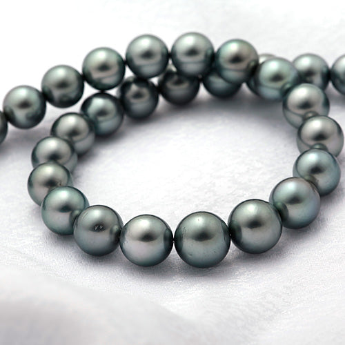 <tc>Tahitian South Sea Black Pearl Necklace ｜ 11.0～14.7mm ｜ NJ03693</tc>