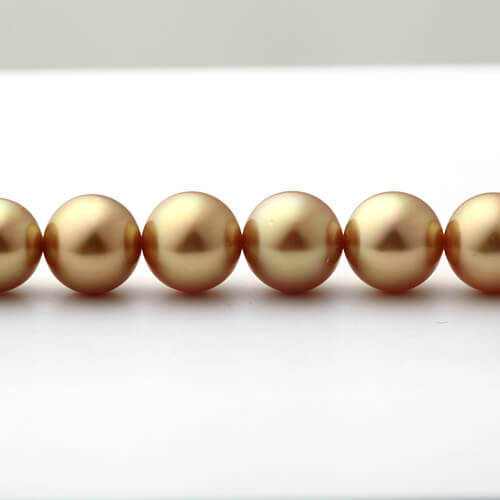 南洋ゴールデンパール オーロラ茶金ネックレス | NJ03917 – 大阪