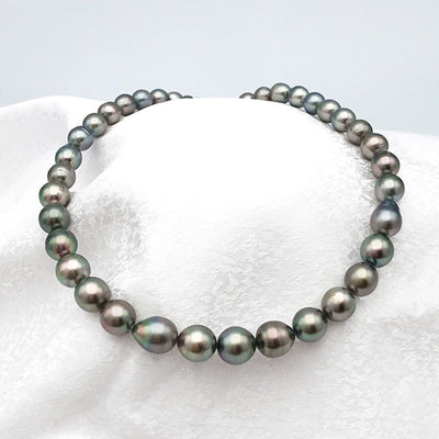 <tc>Tahitian South Sea Black Pearl Necklace ｜ NJ04085</tc>