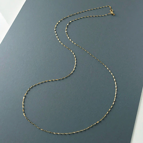 Yellow Gold Long Necklace ｜ NK09167