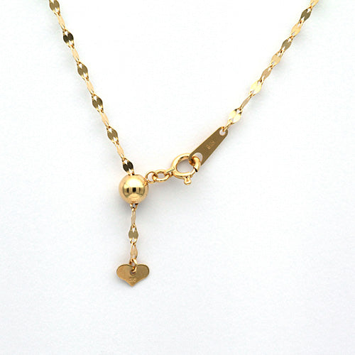 Yellow Gold Long Necklace ｜ NK09167